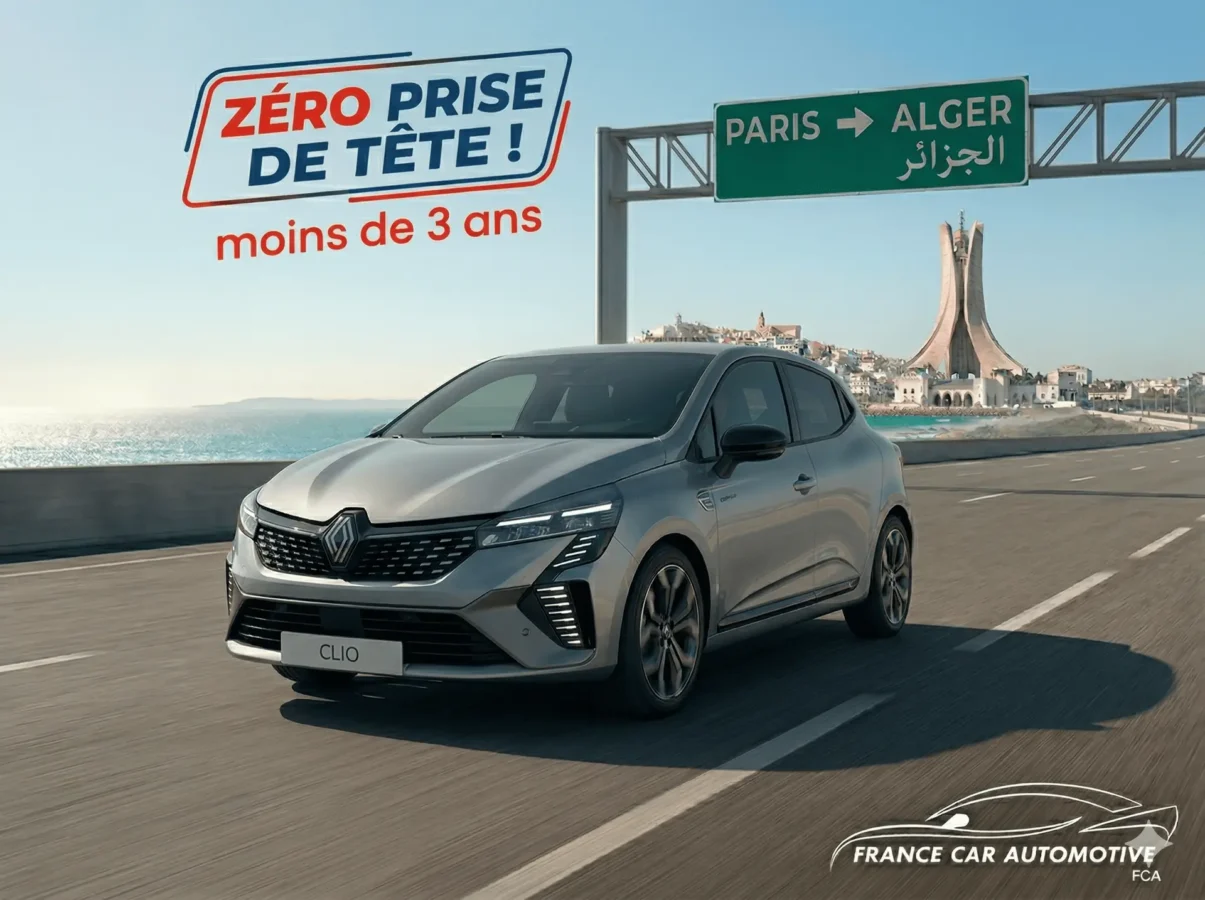 Image a la Une Guide Complet Export Voiture neuve eligible Algerie -3 ans France Car Automotive FCA Courbevoie